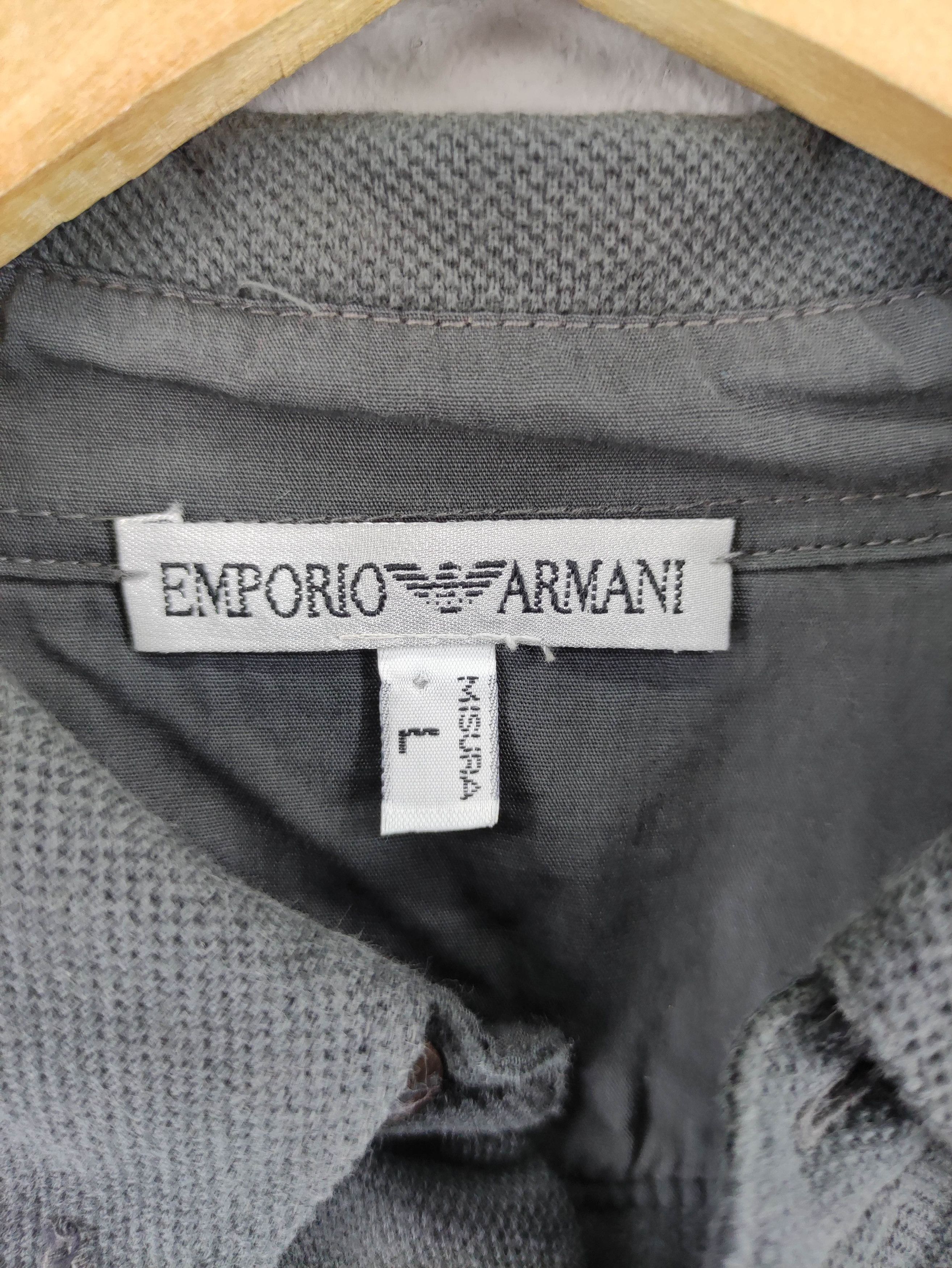 Emporio Armani Vintage Emporia Armani Shirt Button Up Long Sleeve Size US L / EU 52-54 / 3 - 3 Thumbnail