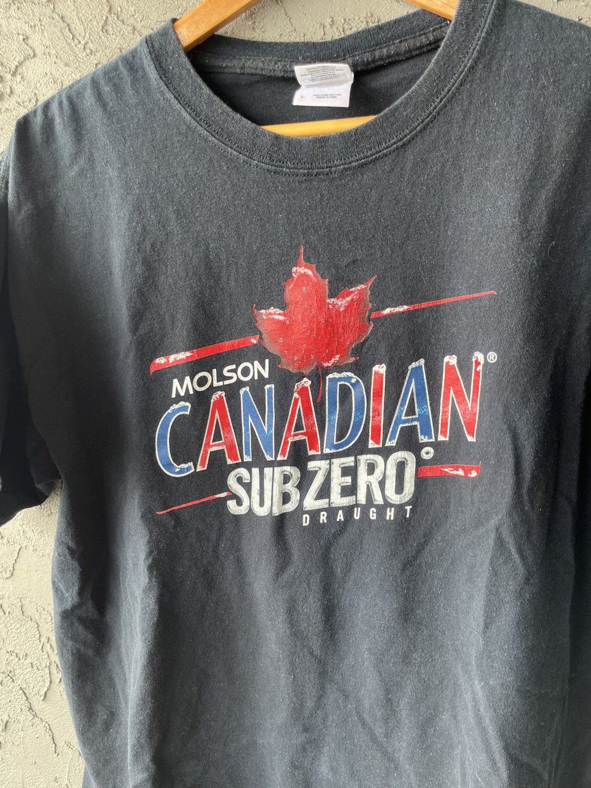 Vintage Vintage Molson Canadian Sub-Zero Navy T-Shirt Size US L / EU 52-54 / 3 - 2 Thumbnail