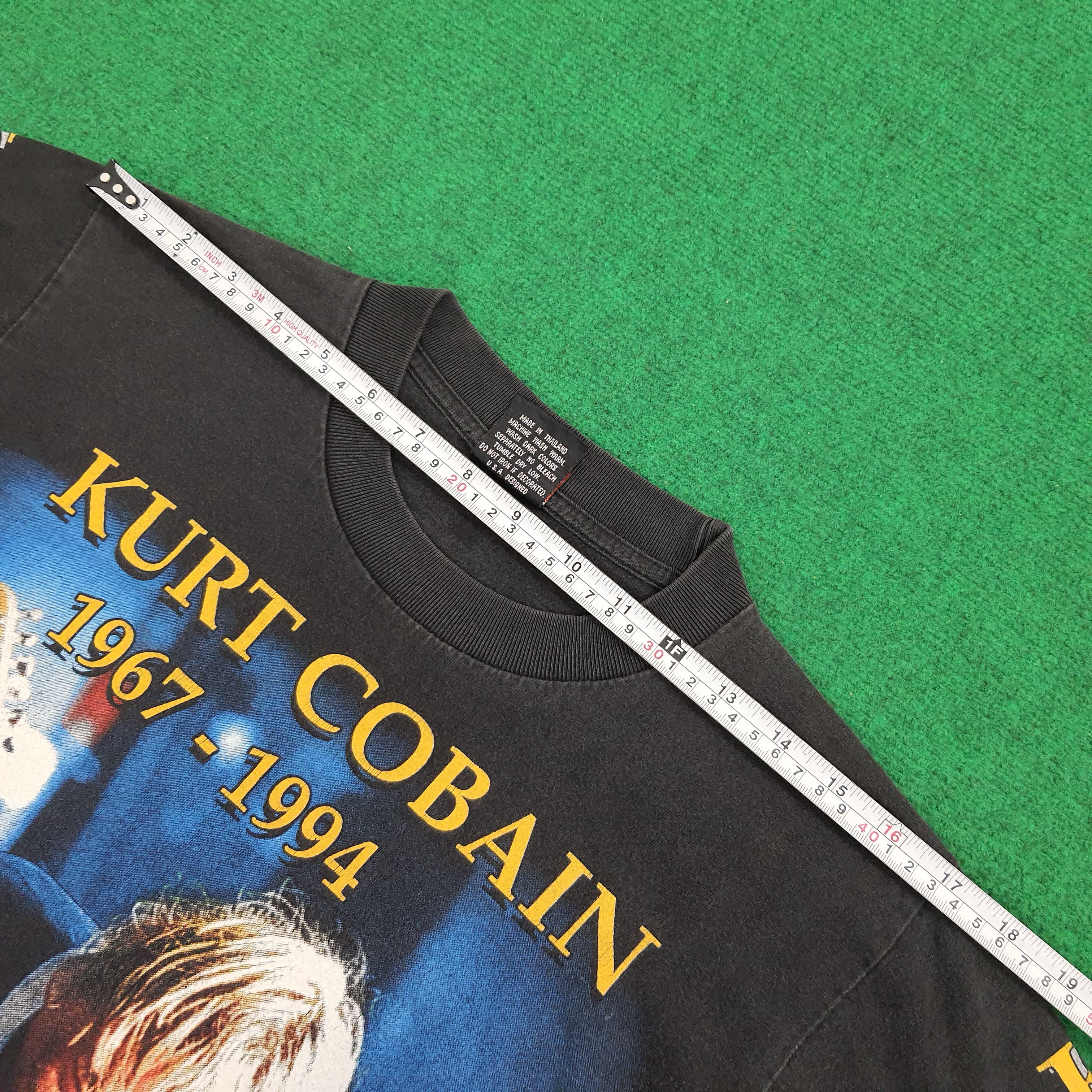Band Tees × Vintage 90's Kurt Cobain Nirvana Long Sleeve T-shirt Size US M / EU 48-50 / 2 - 7 Thumbnail