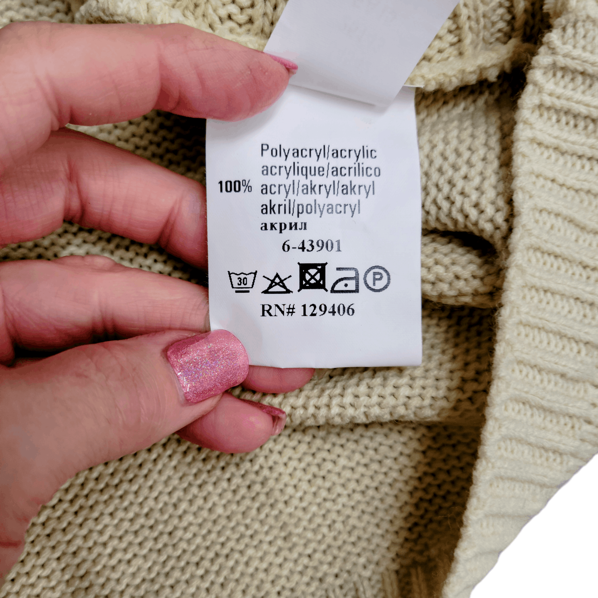Venus Venus Neutral Tan Sexy Cable Knit Sweater NEW Size L / US 10 / IT 46 - 8 Thumbnail