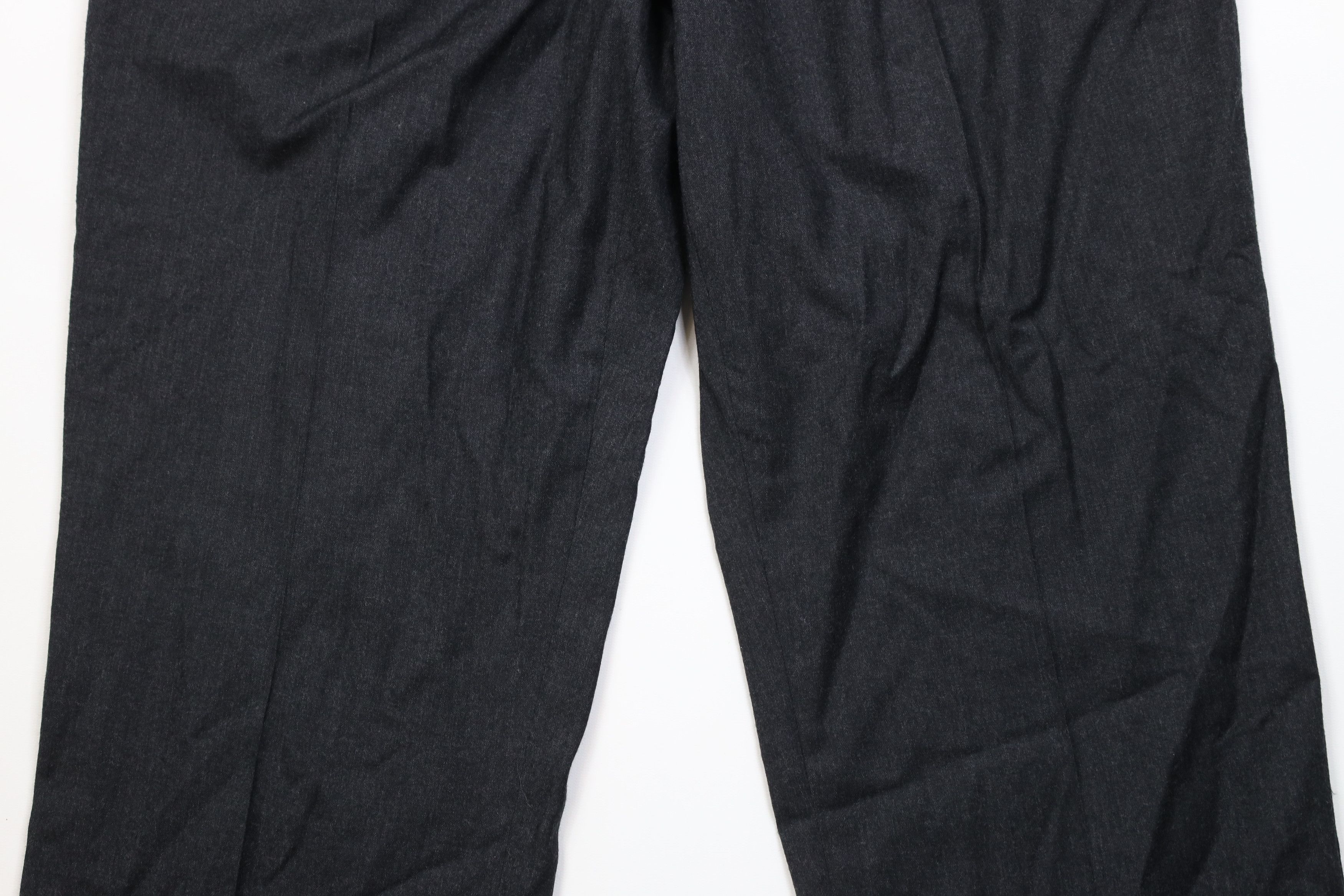 Lands' End Vintage 90s Lands End Wide Leg Chino Pants Charcoal Gray USA Size US 38 / EU 54 - 3 Thumbnail