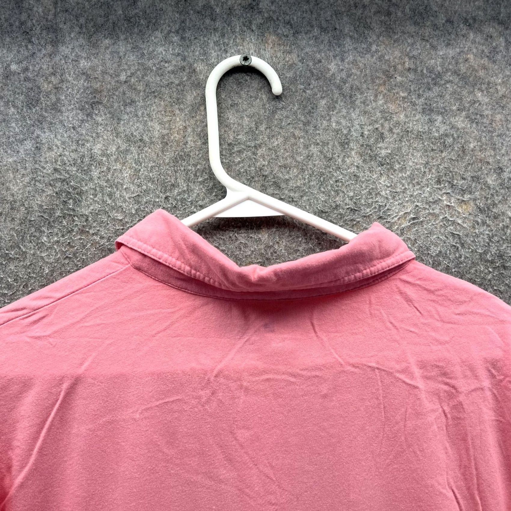 johnnie-O Johnnie-O Hangin' Out Polo Shirt Mens XL Pink Solid Pocket Cotton Casual Shirt Size US XL / EU 56 / 4 - 3 Thumbnail