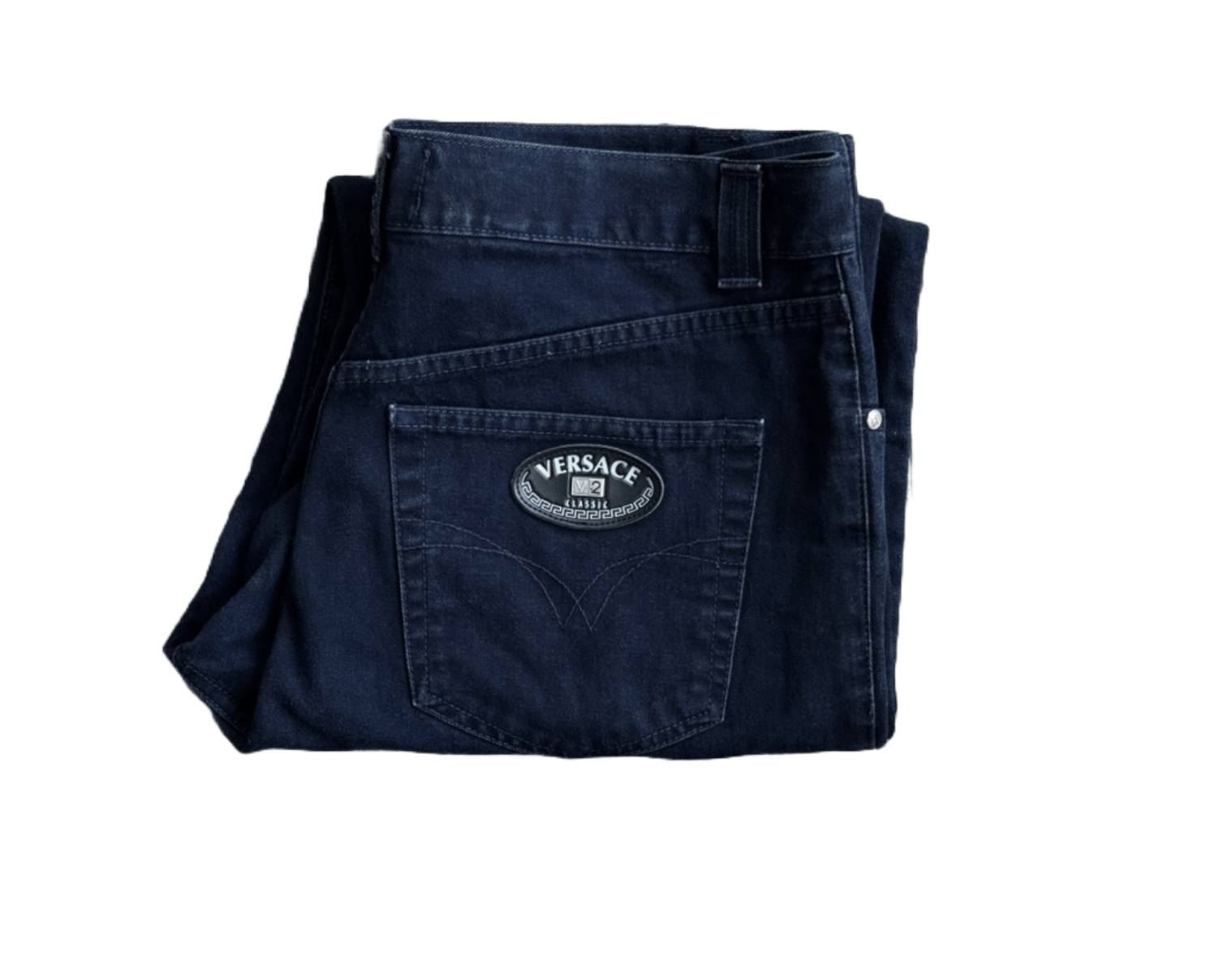 Versace V2 Classic Denim Jeans Size US 35 - 3 Thumbnail
