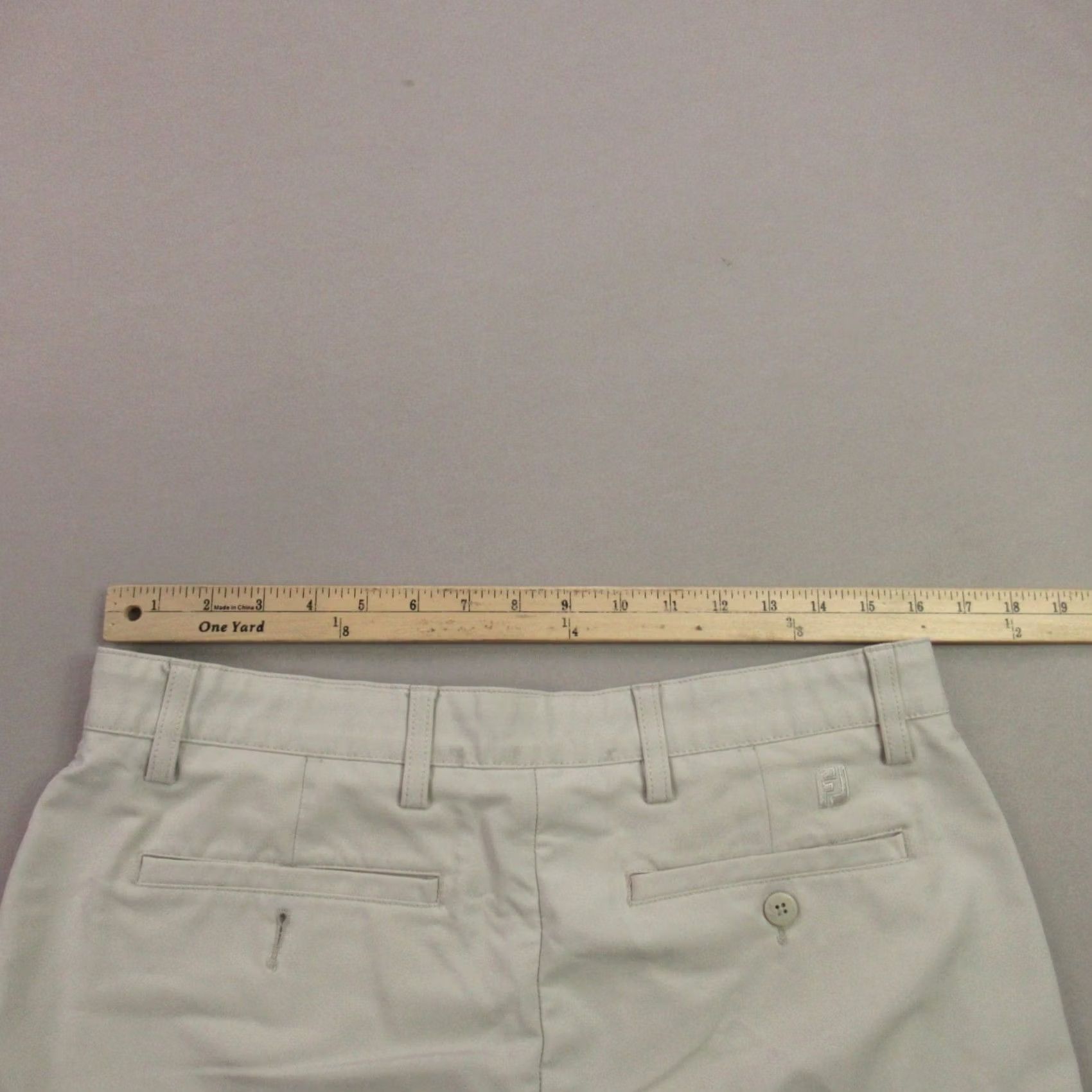 Footjoy Footjoy Shorts Mens 32 Ivory Chino Button Outdoors Lightweight Pockets Size US 32 / EU 48 - 7 Thumbnail
