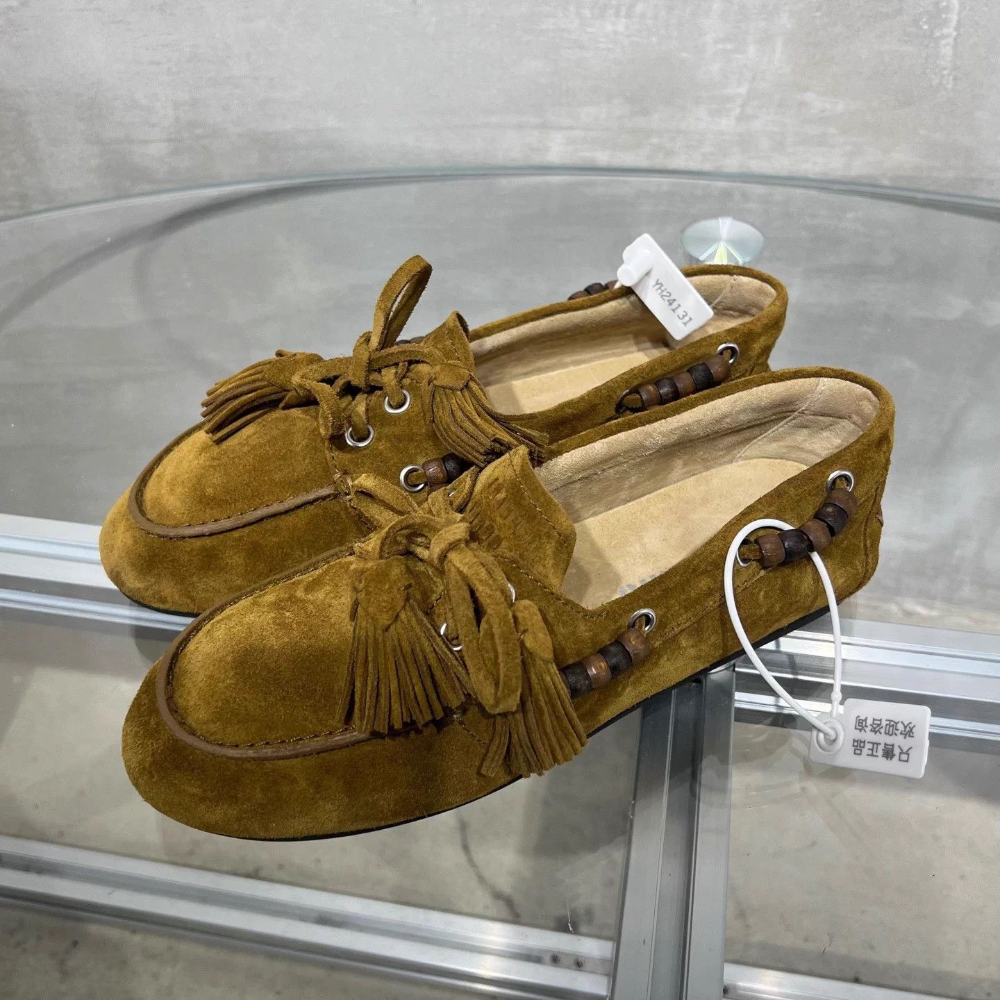 Miu Miu MIU MIU Brown Suede Tassel Loafer EUR 37 Size US 6 / IT 36 - 2 Thumbnail