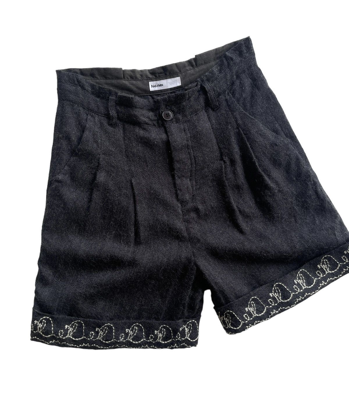 Issey Miyake Issey Miyake Ne-net Wool Women Shortpants Size 29" - 3 Thumbnail