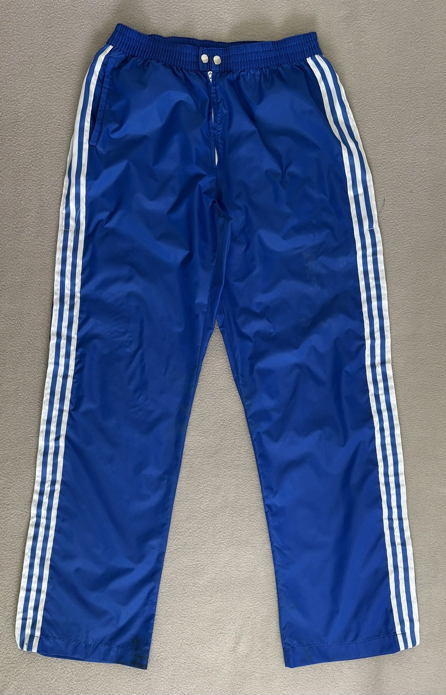 Adidas × Vintage Adidas Originals Zip Vintage 80s blue Pants Size XS Size US 29 - 6 Thumbnail