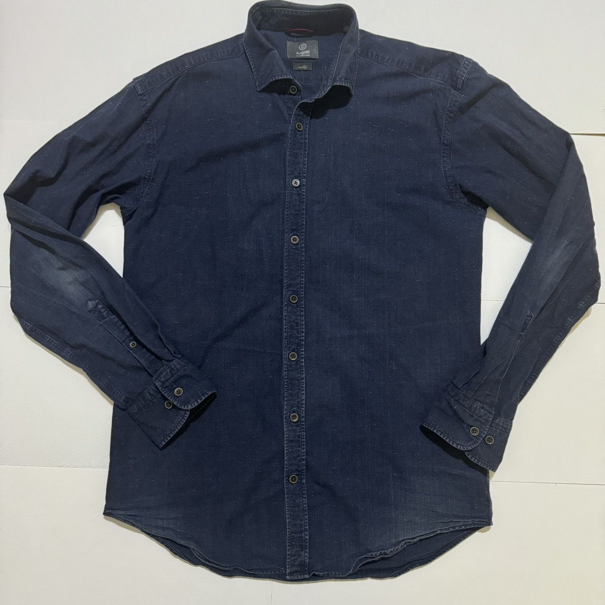 Bugatti × Designer Bugatti The European Brand Men’s Denim Long Sleeved Shirt Size US M / EU 48-50 / 2 - 1 Thumbnail