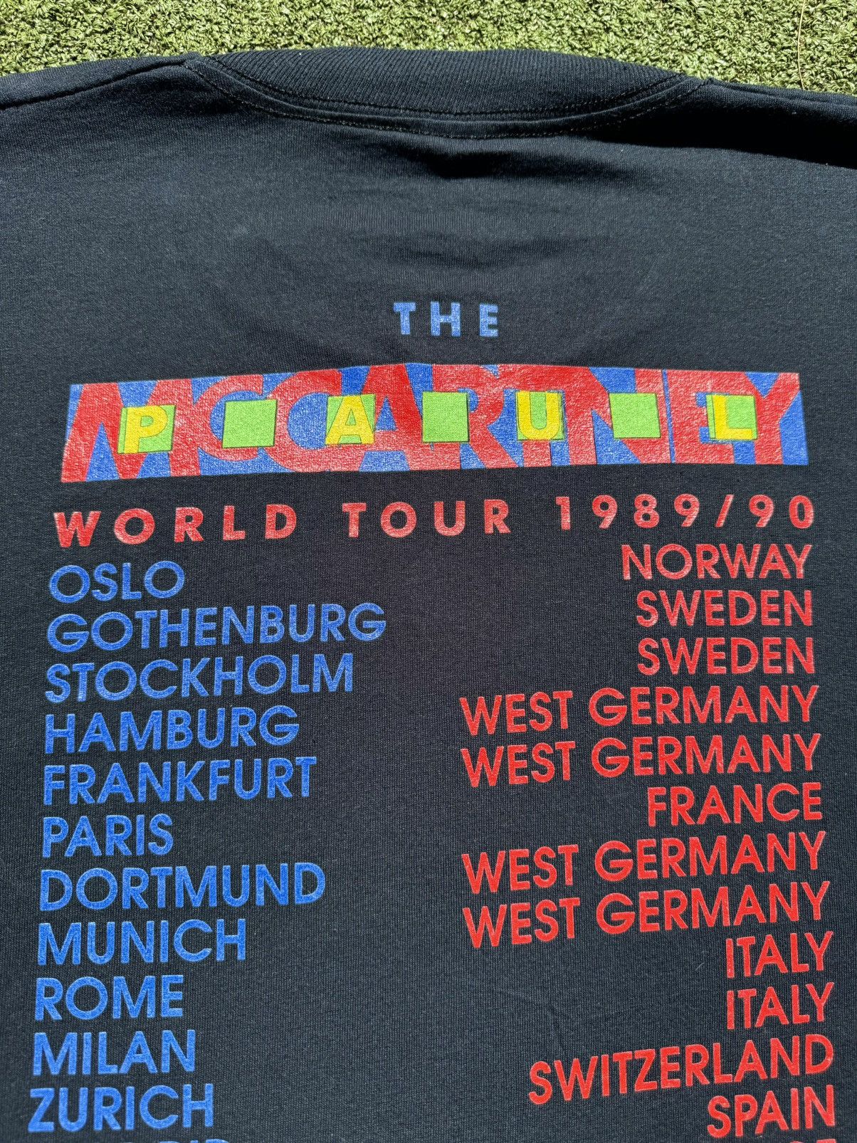 Band Tees 1989 Brockum Paul McCartney Vintage Tour Rock Band T-Shirt Size US XL / EU 56 / 4 - 9 Thumbnail