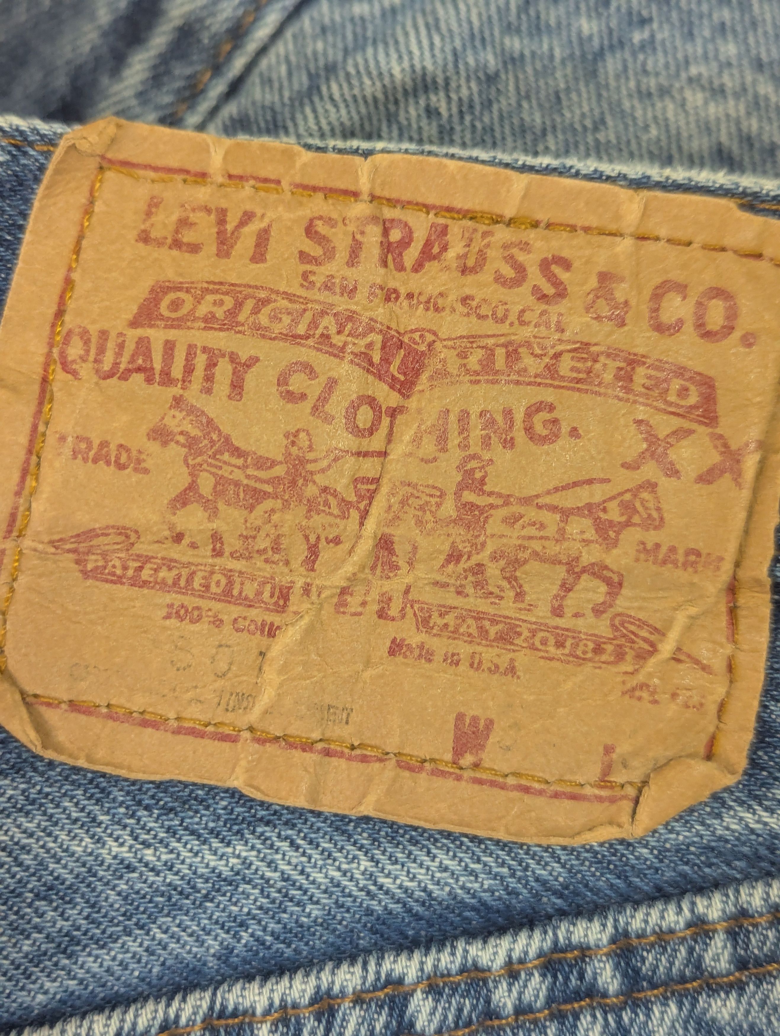 Jean × Levi's × Vintage Vintage Levis 501 Jeans Faded Blue Denim Size US 32 / EU 48 - 4 Thumbnail