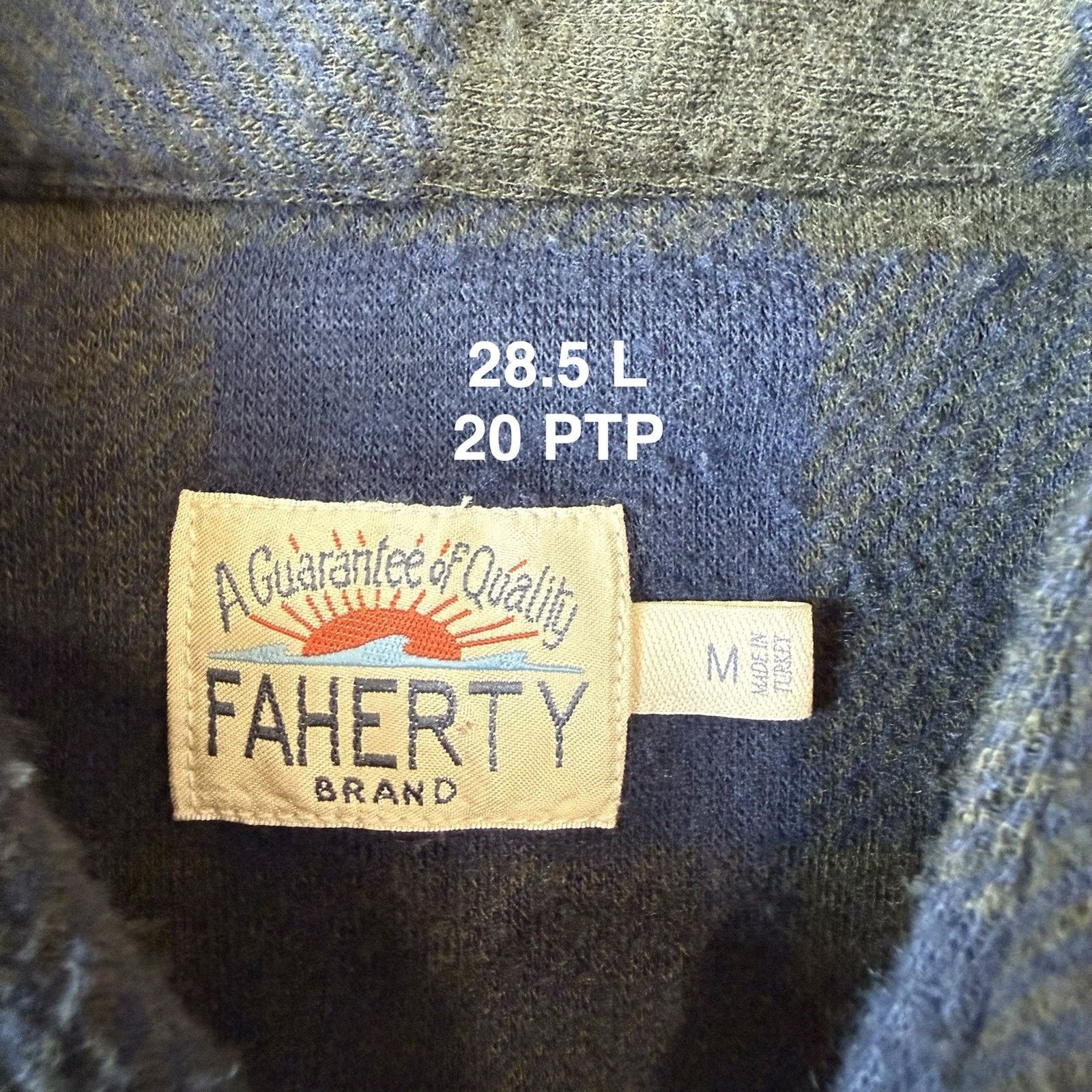 Faherty Faherty Legend Sweater Shirt Medium Green Blue Minimalist Size US M / EU 48-50 / 2 - 7 Thumbnail