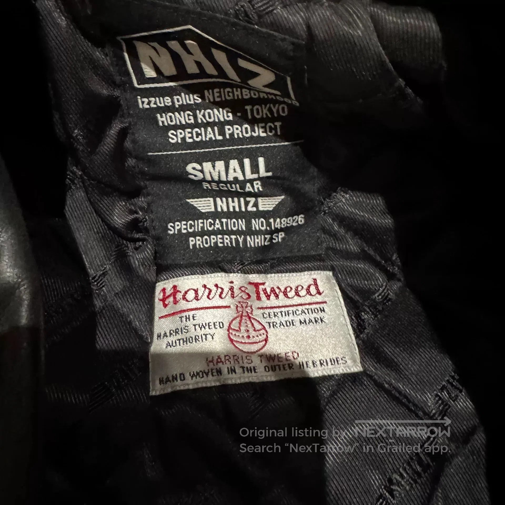 Other nhiz x Harris Tweed Wool Motorcycle Jacket. Size US S / EU 44-46 / 1 - 7 Thumbnail