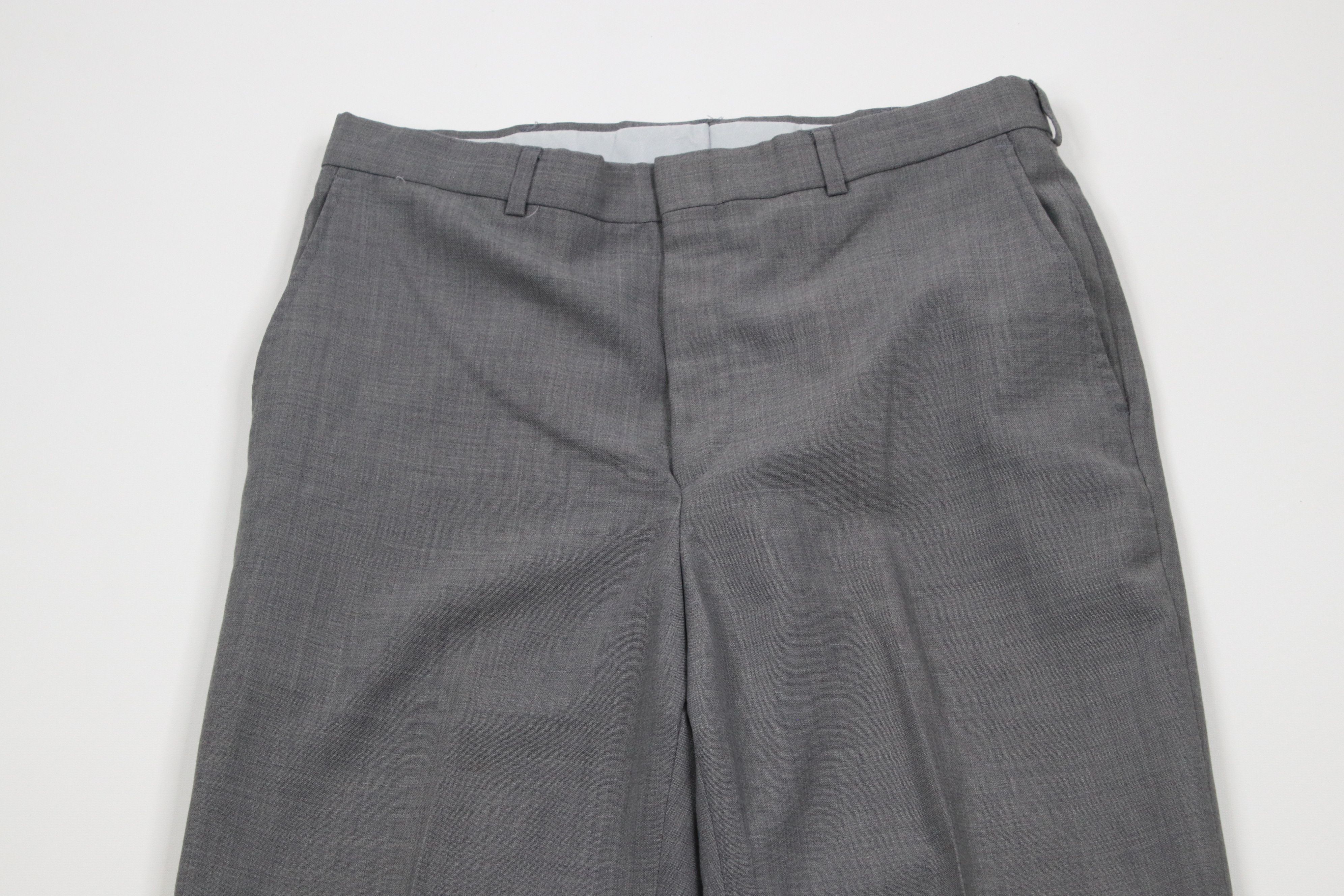 Vintage Vintage 90s Streetwear Flared Wide Leg Chino Pants Gray USA Size US 30 / EU 46 - 2 Thumbnail