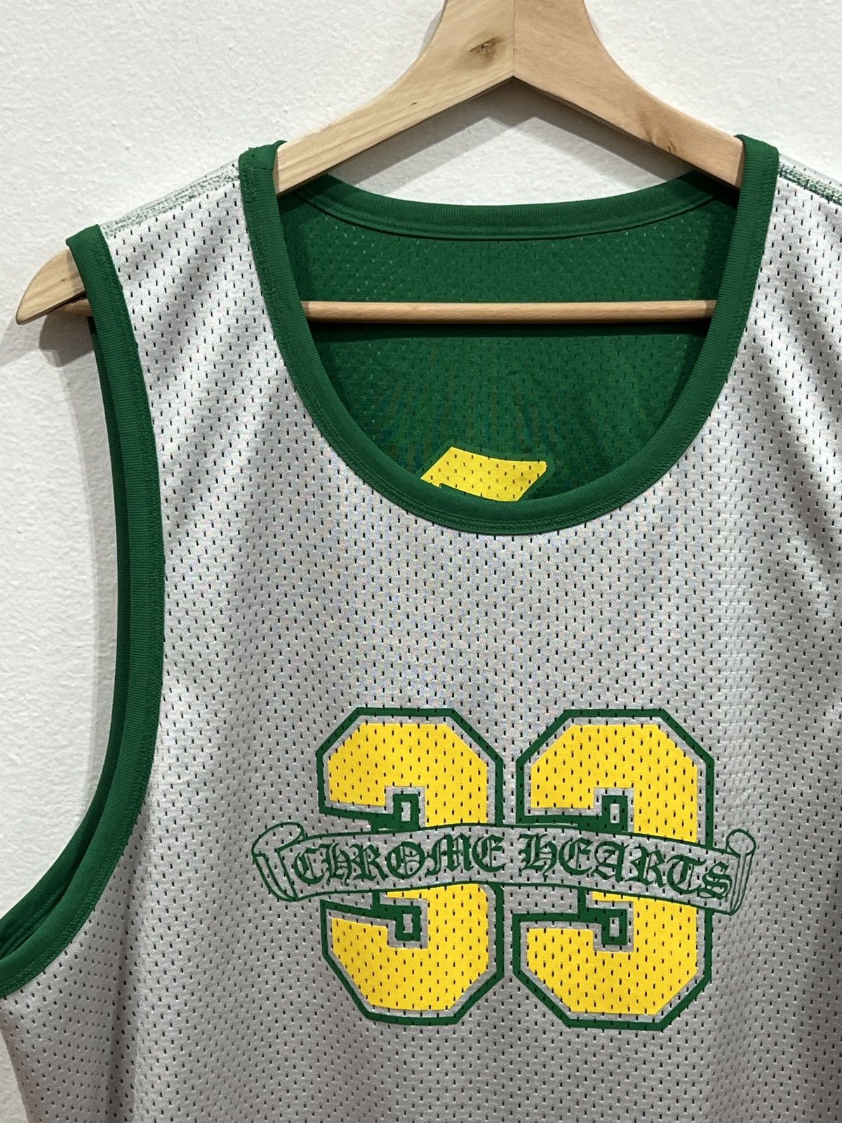 Chrome Hearts Chrome Hearts Basketball Green/Yellow Jersey Size US M / EU 48-50 / 2 - 12 Thumbnail