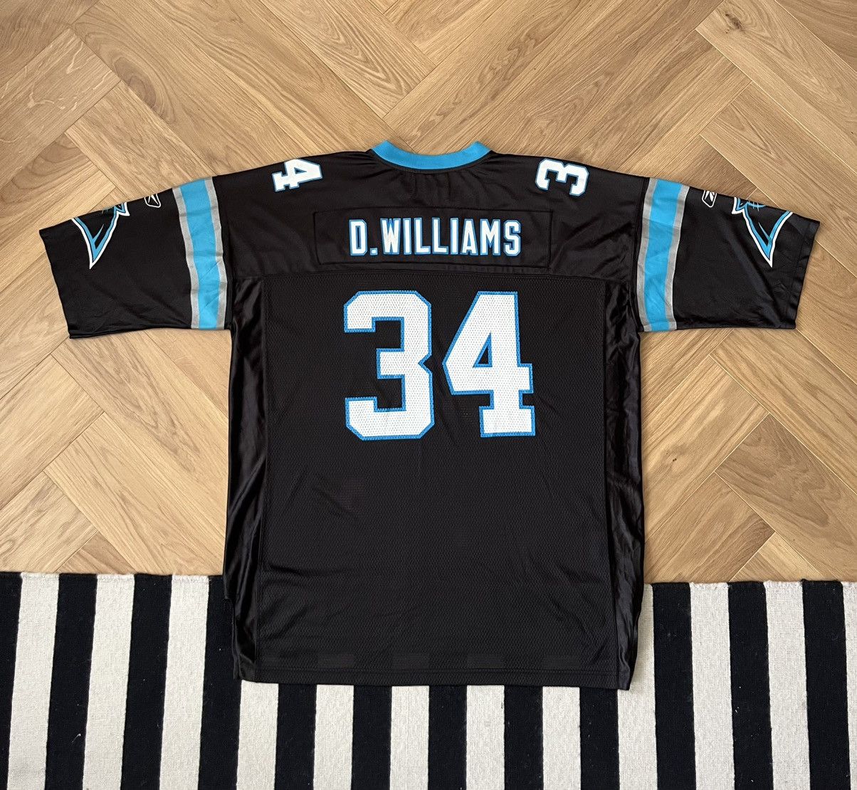 Reebok Vintage DeAngelo Williams Carolina Panthers 34 Reebok Jersey Size US XXL / EU 58 / 5 - 9 Thumbnail