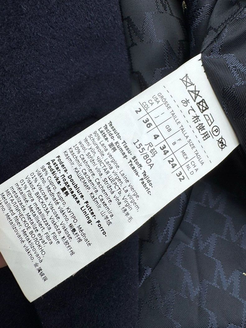 Max Mara Max Mara Long 101801 Dark Blue Size S / US 4 / IT 40 - 5 Thumbnail