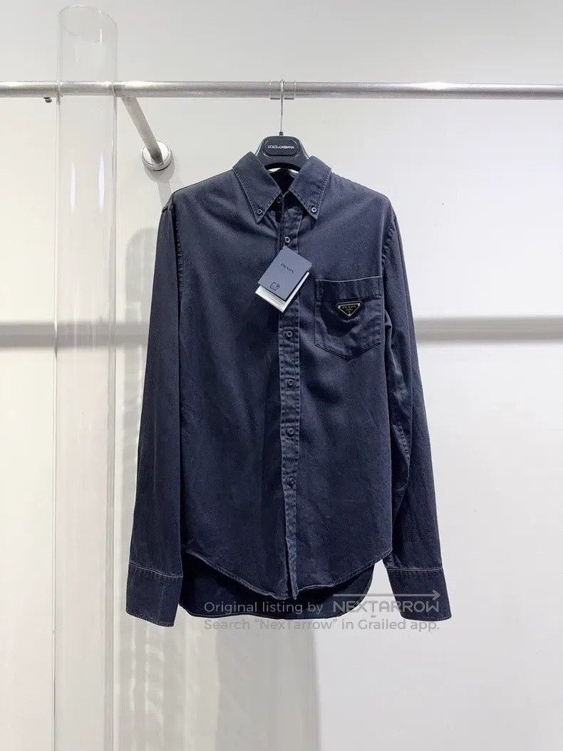 Prada Prada Black and grey denim jacket Size XS / US 0-2 / IT 36-38 - 1 Thumbnail