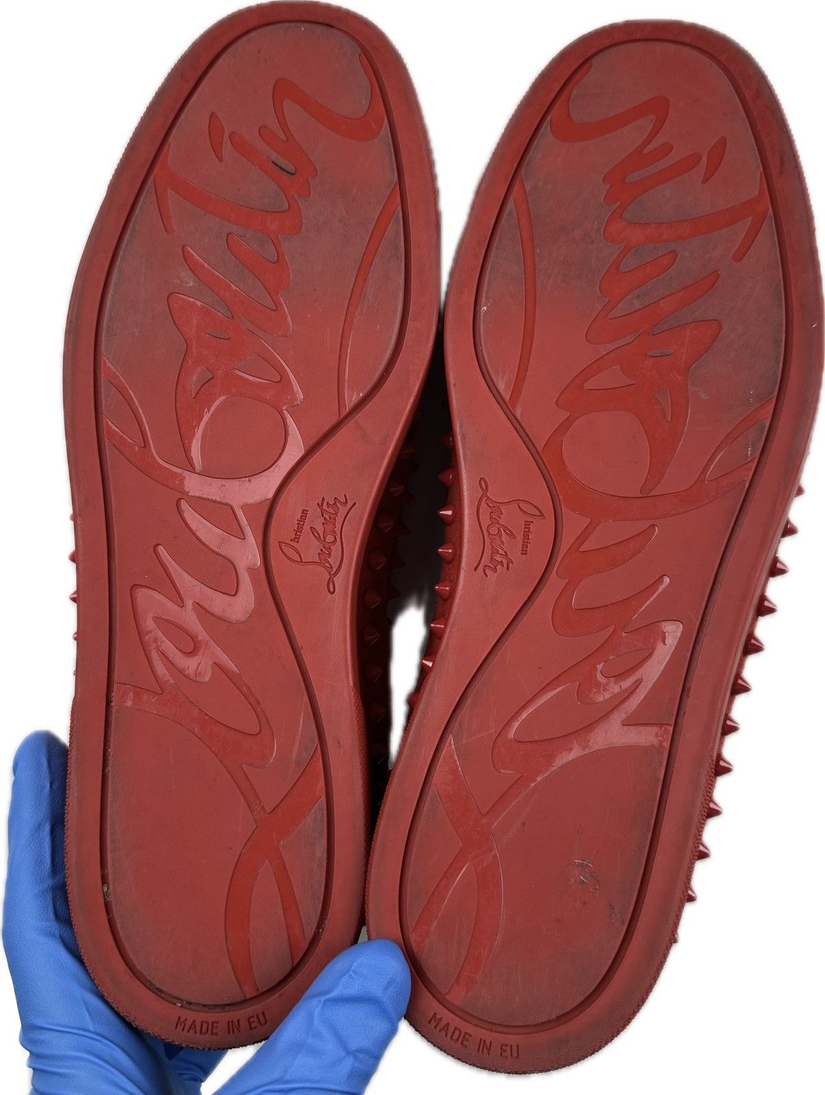 Christian Louboutin Christian Louboutin Suede Sneakers Size US 12 / EU 45 - 6 Thumbnail
