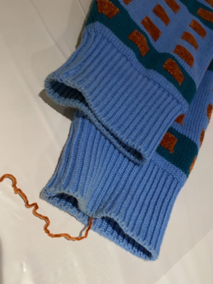 Cav Empt Blue Wool Knit Sweater (thick) Size US L / EU 52-54 / 3 - 5 Thumbnail
