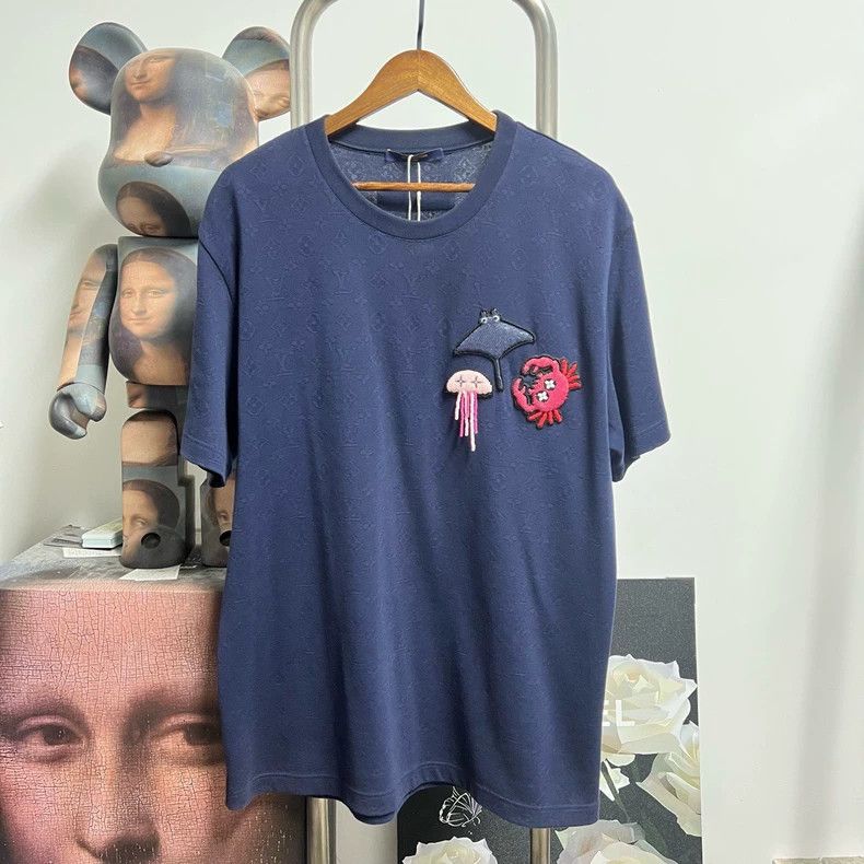 Louis Vuitton Louis Vuitton Seafood beaded full print short sleeve 2504-N Size US XL / EU 56 / 4 - 1 Thumbnail