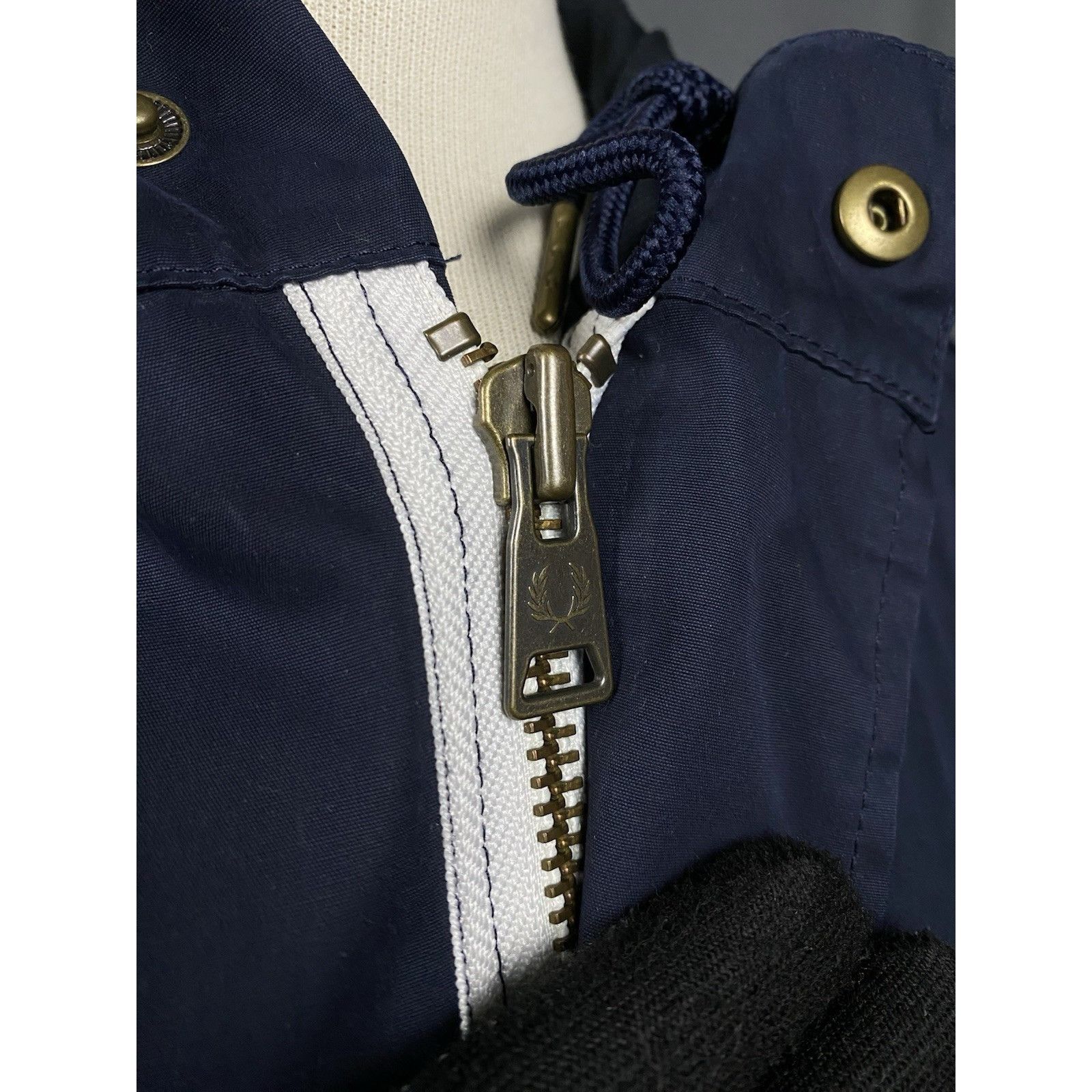 Fred Perry Fred Perry Men's Bue Hooded Parka Jacket Size S Size US S / EU 44-46 / 1 - 9 Thumbnail