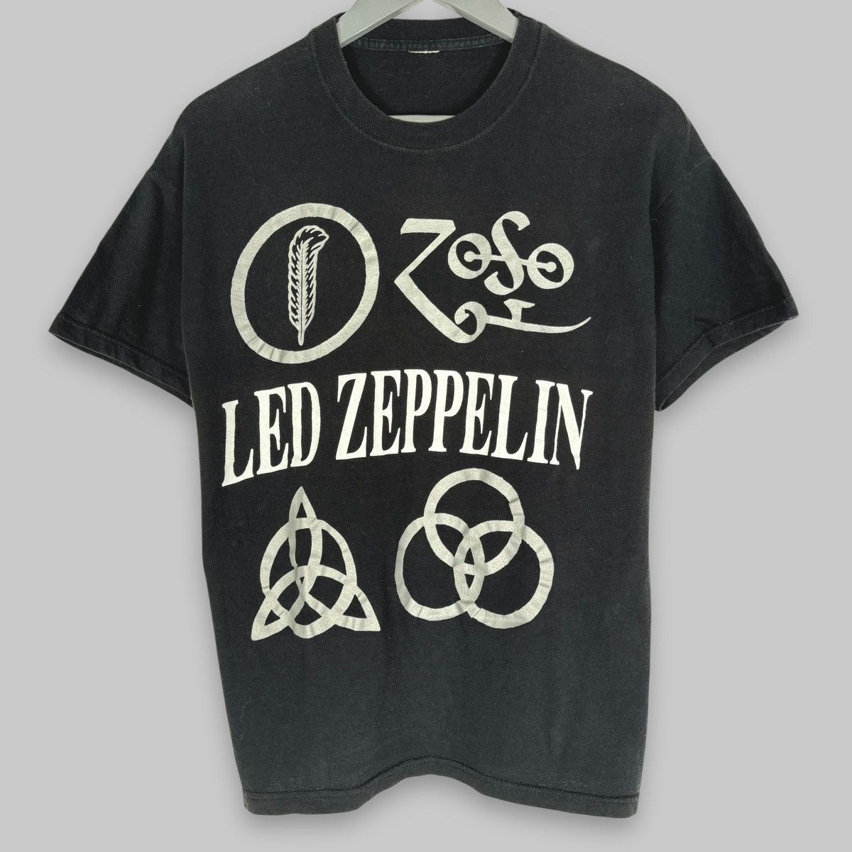 Band Tees Vintage 90s Led Zeppelin Logos Euro Bootleg Rock T Shirt Size US L / EU 52-54 / 3 - 1 Thumbnail