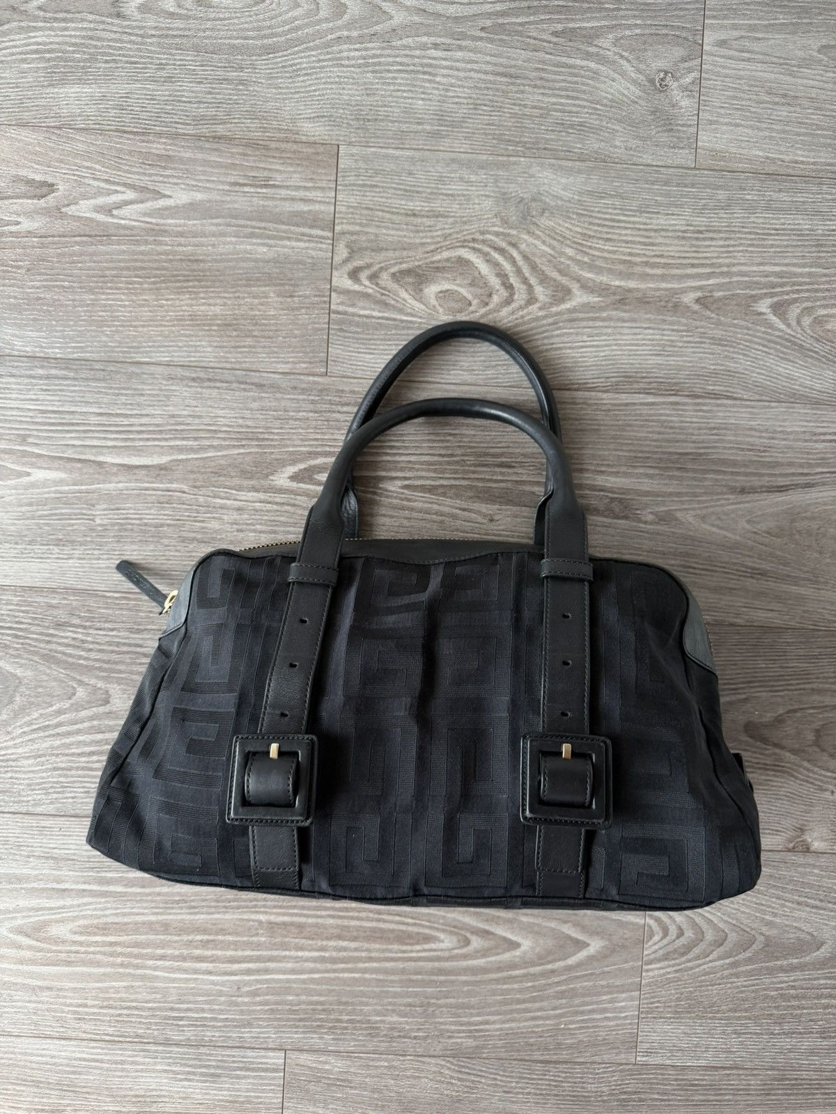 Givenchy Givenchy Black Signature Canvas Leather Boston Monogram Bag Size ONE SIZE - 8 Thumbnail