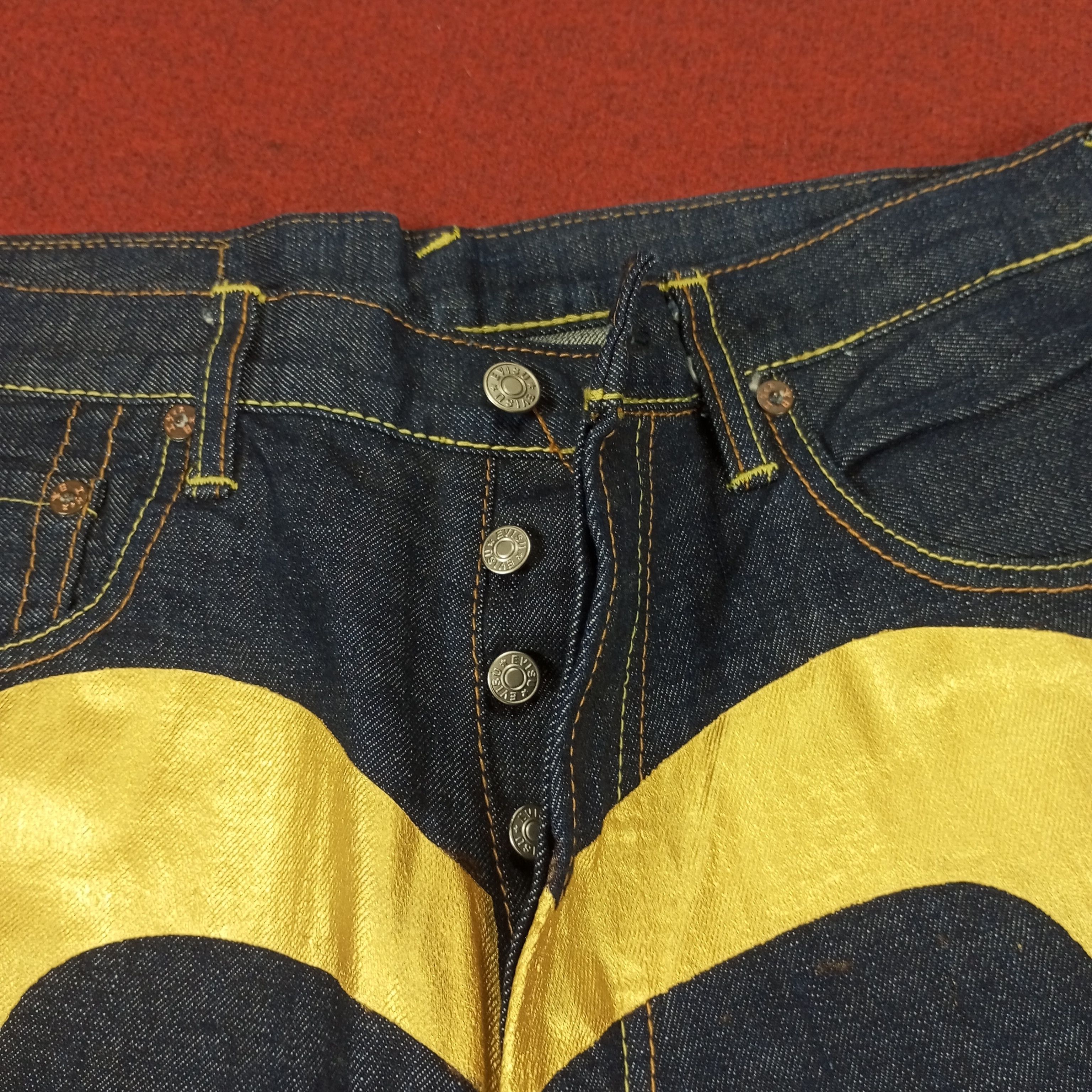 Japanese Brand × Vintage Evisu Japanese Brand Custom Daicock Streetwear Style Jeans Size US 31 - 12 Thumbnail