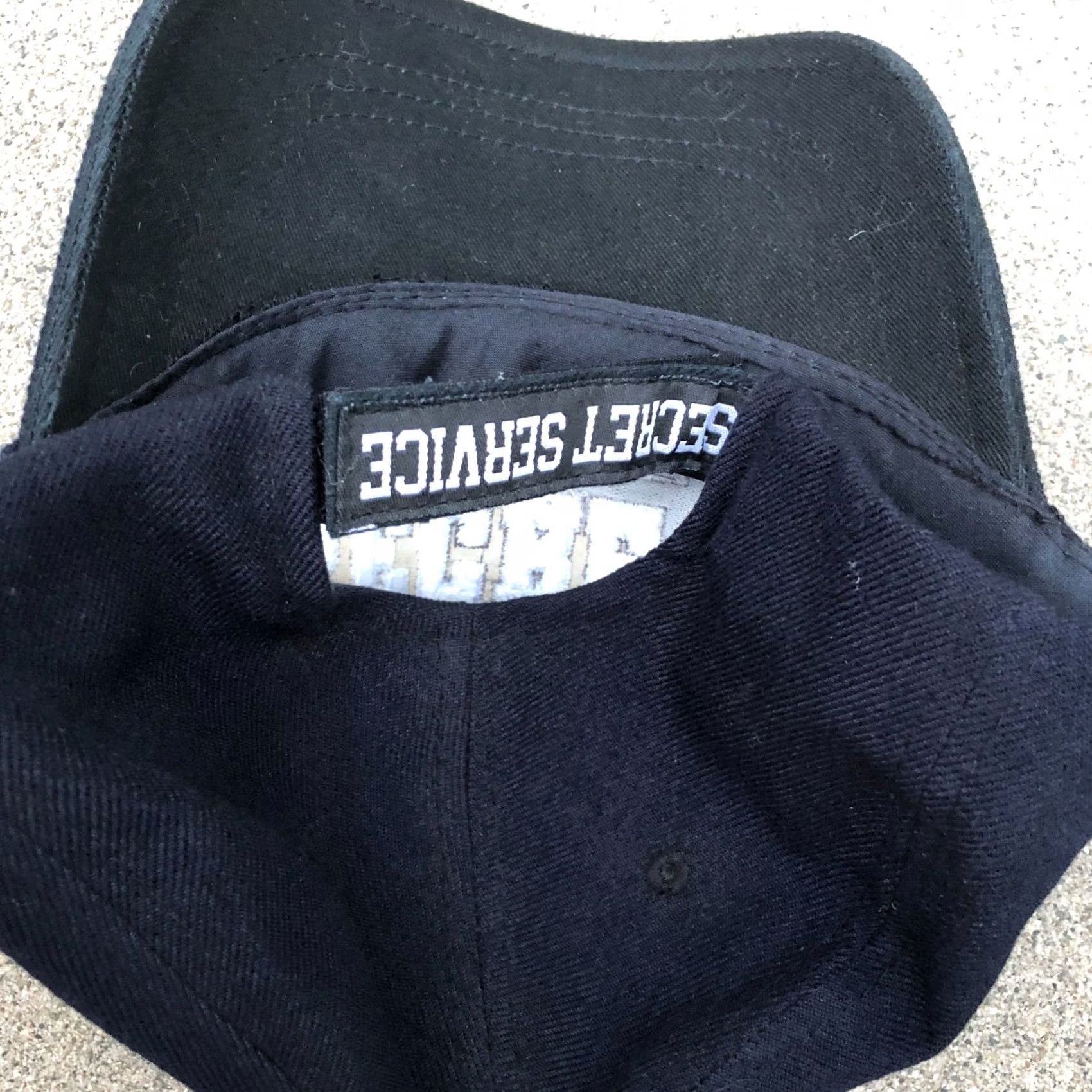 Vintage RAPID DOMINANCE SECRET SERVICE Baseball Hat Men's One Size Black Adjustable Cap Size ONE SIZE - 4 Thumbnail