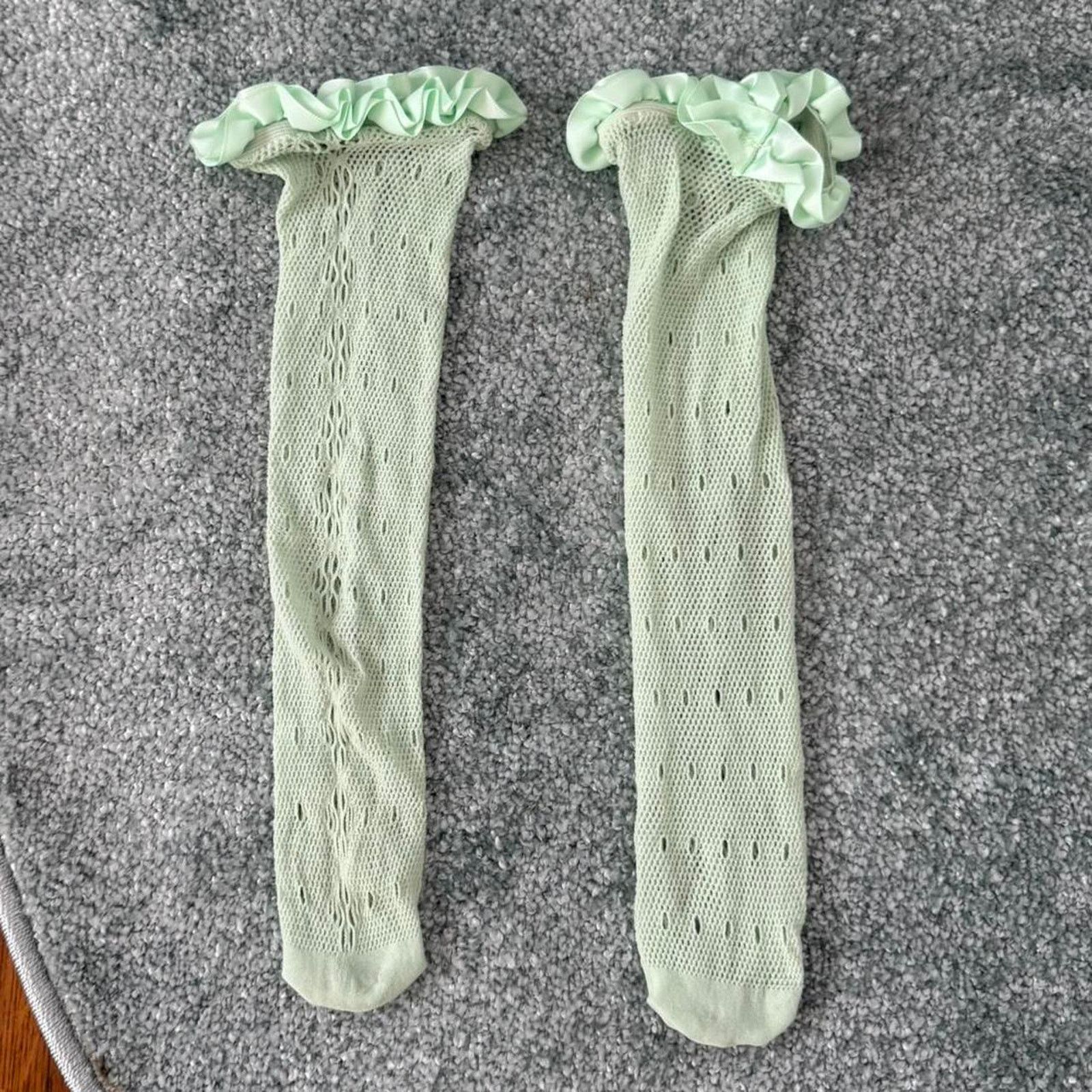 Other ✿ ruffled lace knee socks ✿ Size ONE SIZE - 3 Thumbnail