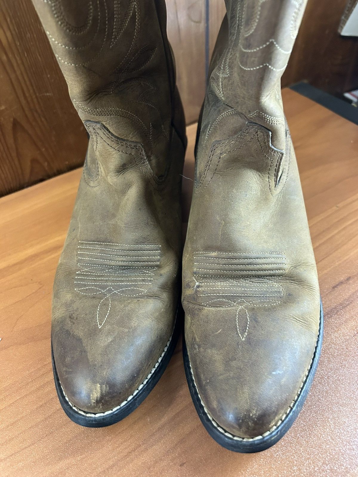 Ariat Ariat Women’s Heritage Cowboy Boots Leather Sz 9.5 B Round Size US 9.5 / IT 39.5 - 3 Thumbnail