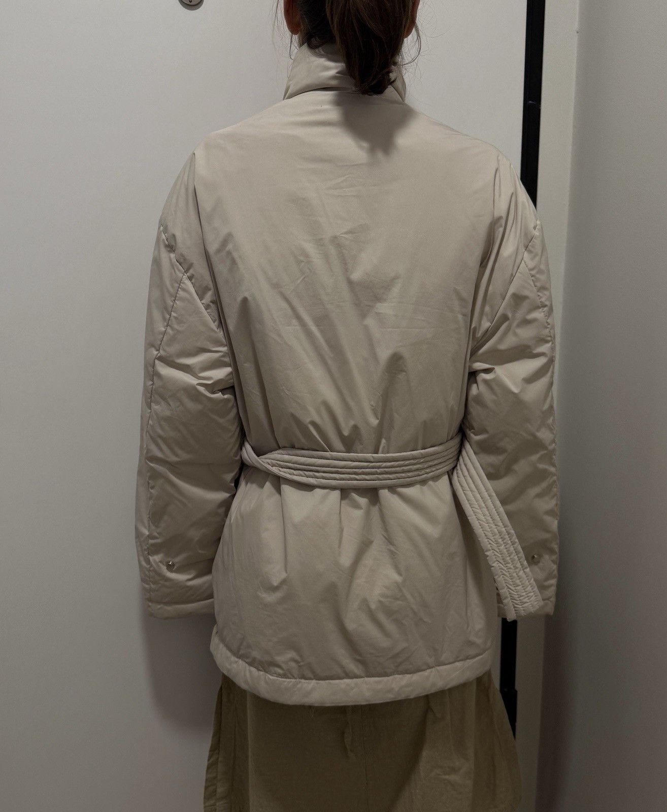 Vintage DDP Meotine Emma Down Puffer Jacket Beige Size XS/S Size S / US 4 / IT 40 - 9 Thumbnail