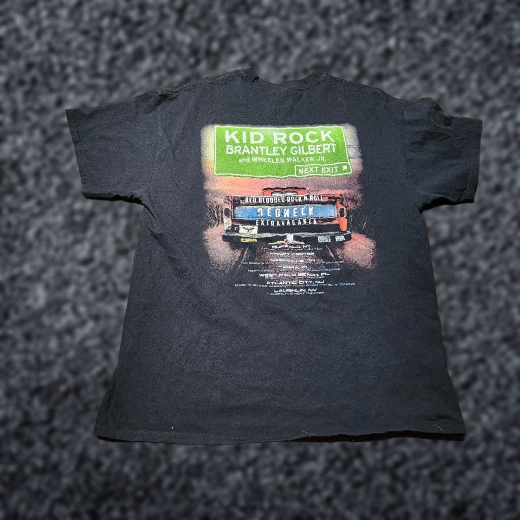 Gildan Mens XL Kid Rock Redneck Extravaganza Rebel Soul Double Sided T Shirt Size US XL / EU 56 / 4 - 1 Thumbnail
