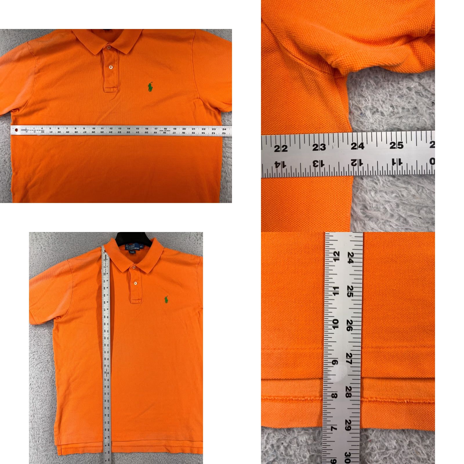Ralph Lauren VINTAGE Ralph Lauren Polo Shirt XL Orange Striped Cotton Short Sleeve Casual Mens Size US XL / EU 56 / 4 - 8 Thumbnail