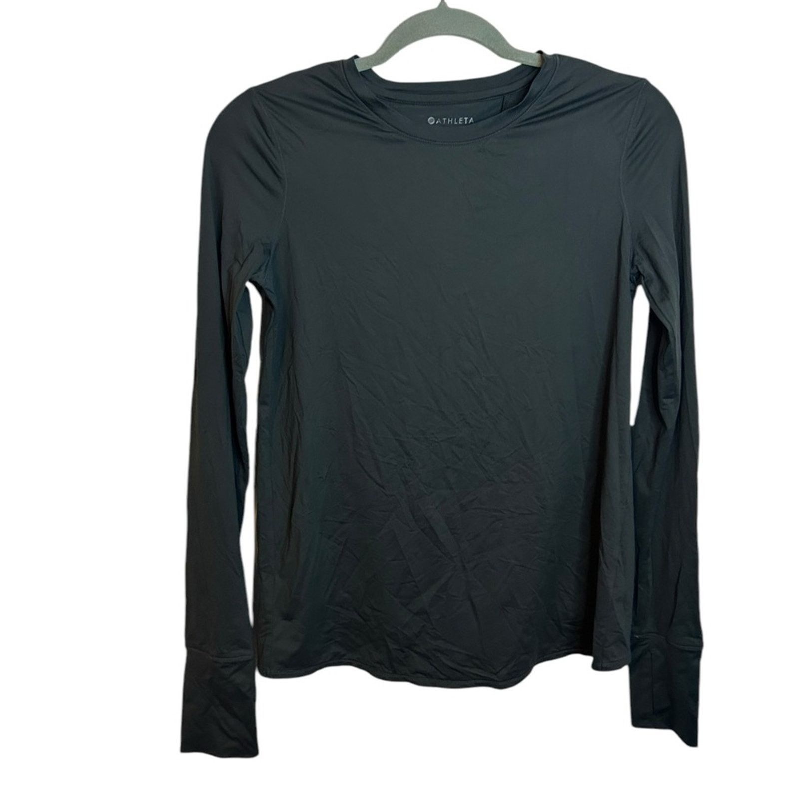 Athleta Athleta Sunlover UPF Tulip Back Olive Green Long Sleeve Top Size XXS / US 00 / IT 34 - 1 Thumbnail