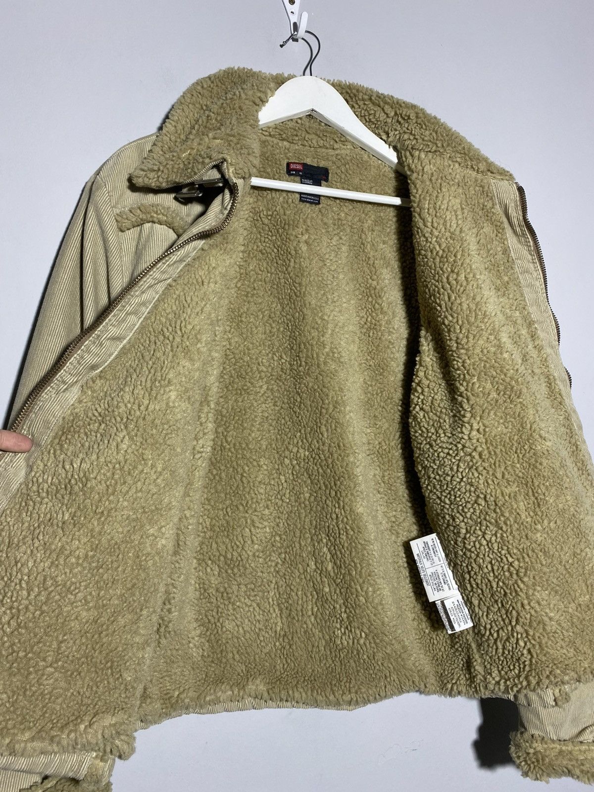 Diesel Diesel Y2k Vintage Rare 2005 Corduroy Flight Bomber Jacket Size XL / US 12-14 / IT 48-50 - 3 Thumbnail