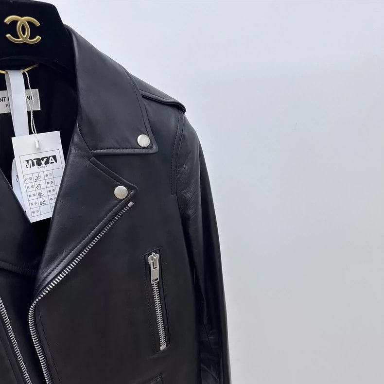 Saint Laurent Paris saint Laurent parisMotorcycle leather jacket 2503-Nextarro Size XS / US 0-2 / IT 36-38 - 3 Thumbnail