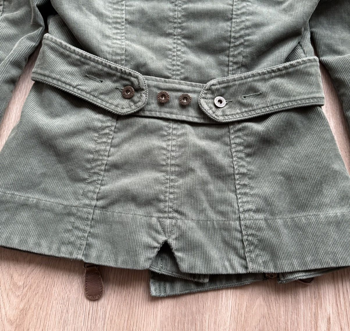 Diesel Vintage Diesel Green Velvet Double Blazer Jacket Size L / US 10 / IT 46 - 20 Thumbnail
