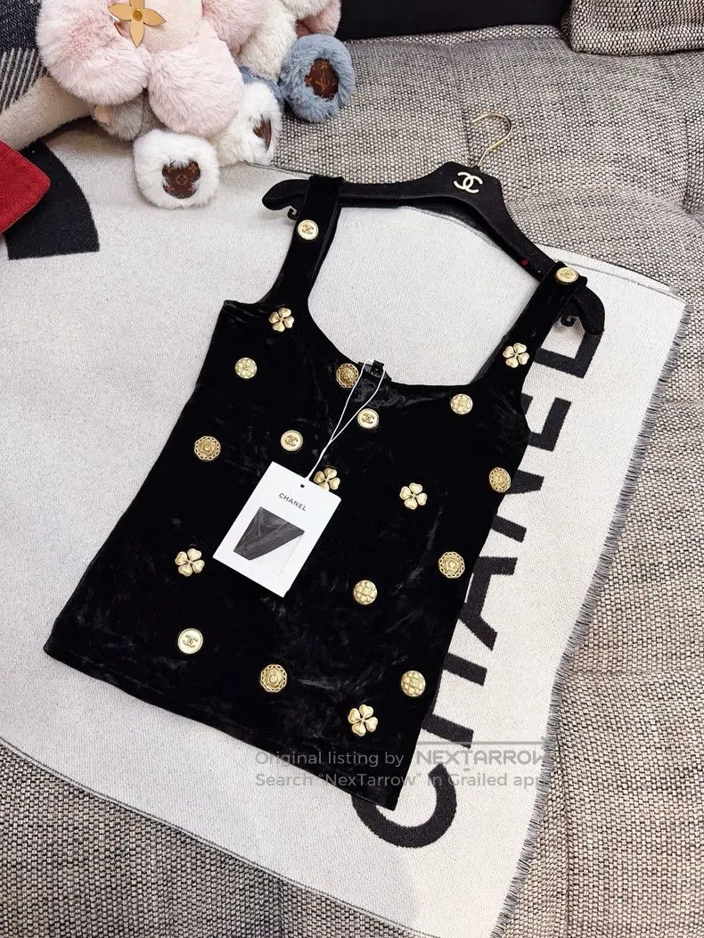 Chanel Chanel 21A Handicraft Workshop Series Gold Coin Relief Sea Size XS / US 0-2 / IT 36-38 - 1 Thumbnail