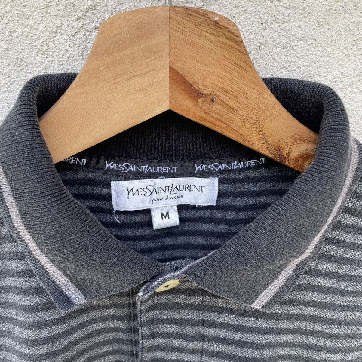 Designer × Yves Saint Laurent 90s Vintage Yves Saint Laurent Ysl Polo Shirt 🍒 Size US M / EU 48-50 / 2 - 5 Thumbnail