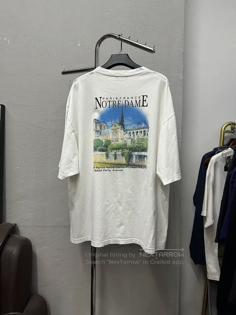 Balenciaga Balenciaga Double-Sided Church Print Short Sleeve Size US XS / EU 42 / 0 - 4 Thumbnail