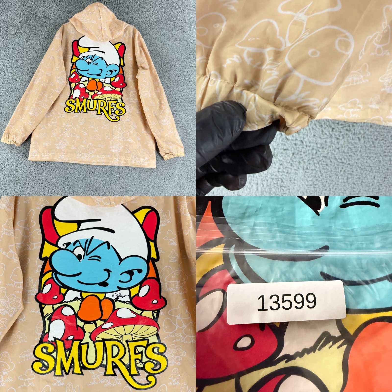 Vintage **Smurfs Orange Lightweight Windbreaker Jacket Mens Large** User: Smurfs Orange Lightweight Windbreaker Jacket Mens Large Size US L / EU 52-54 / 3 - 10 Thumbnail