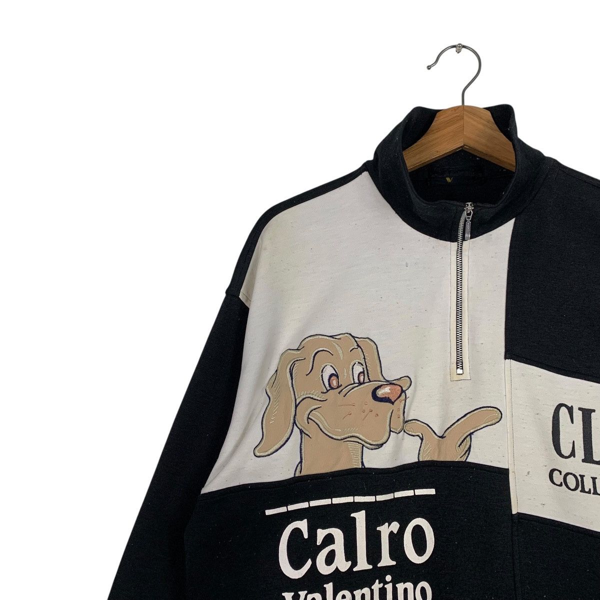 Japanese Brand Carlo Valentino Quarter Zipper Sweater Size US M / EU 48-50 / 2 - 6 Thumbnail