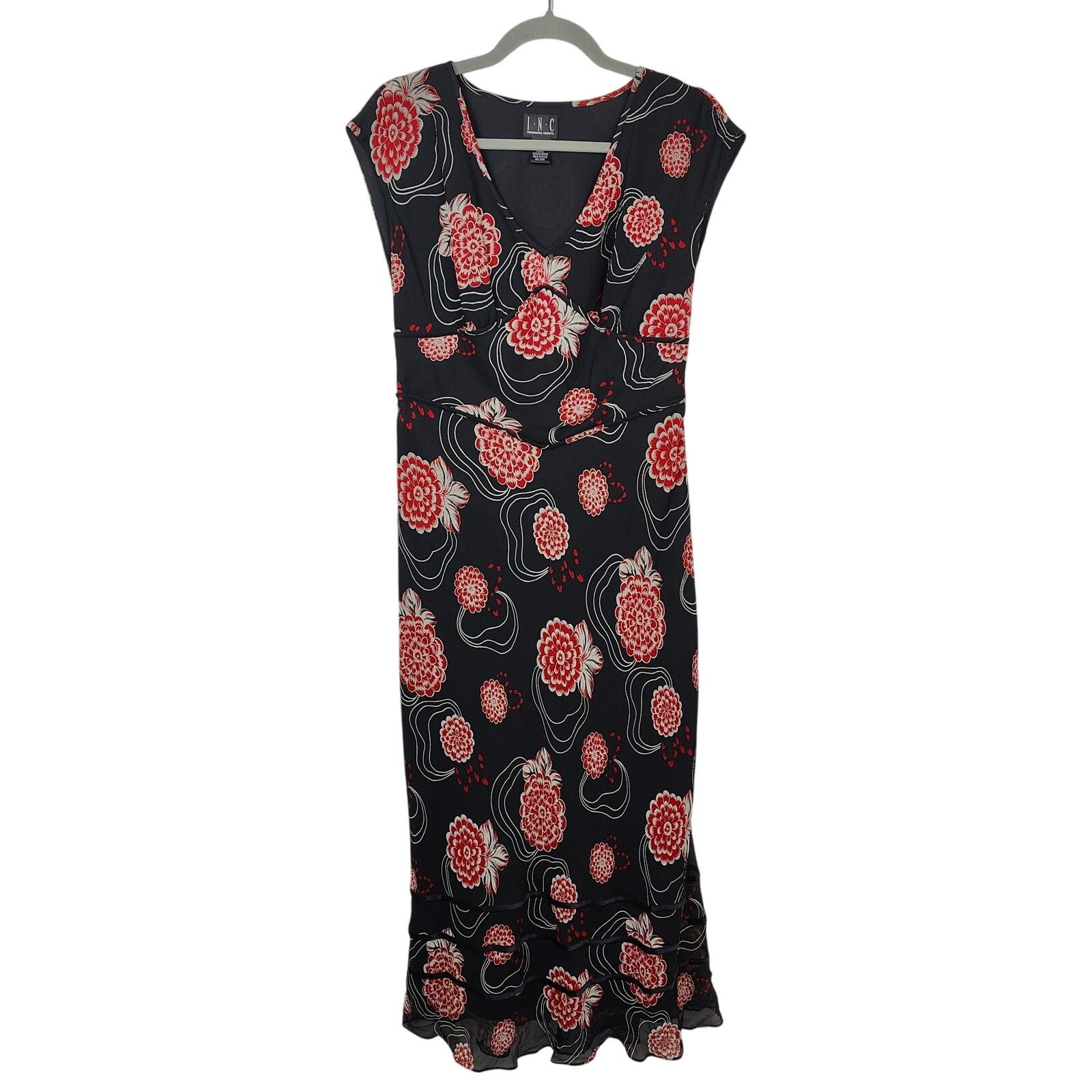 Other Vintage INC International Concepts Midi Dress Size 6 Black Size M / US 6-8 / IT 42-44 - 1 Thumbnail