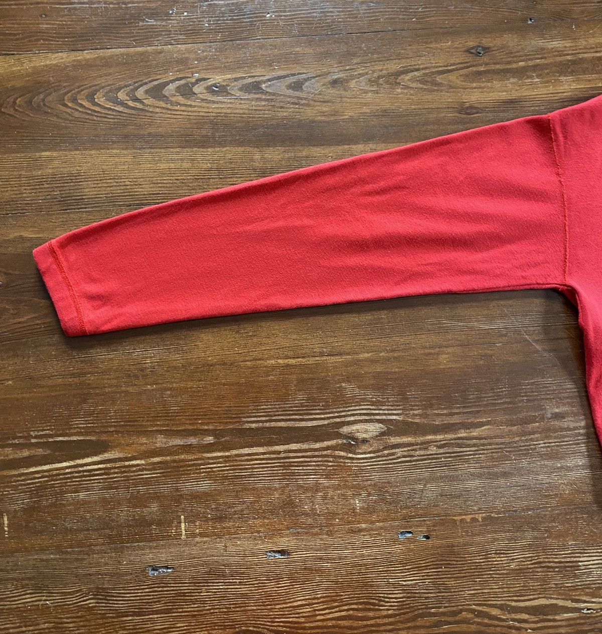 Vintage Vintage 80s Haverford College Red Long Sleeve Henley Thermal Size US M / EU 48-50 / 2 - 8 Thumbnail