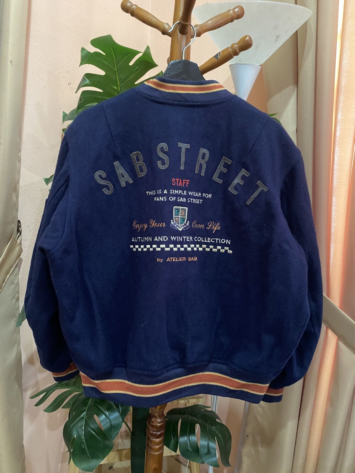 Japanese Brand Vintage SAB STREET Navy Bomber Jacket Japan Streetwear Style Size US M / EU 48-50 / 2 - 3 Thumbnail