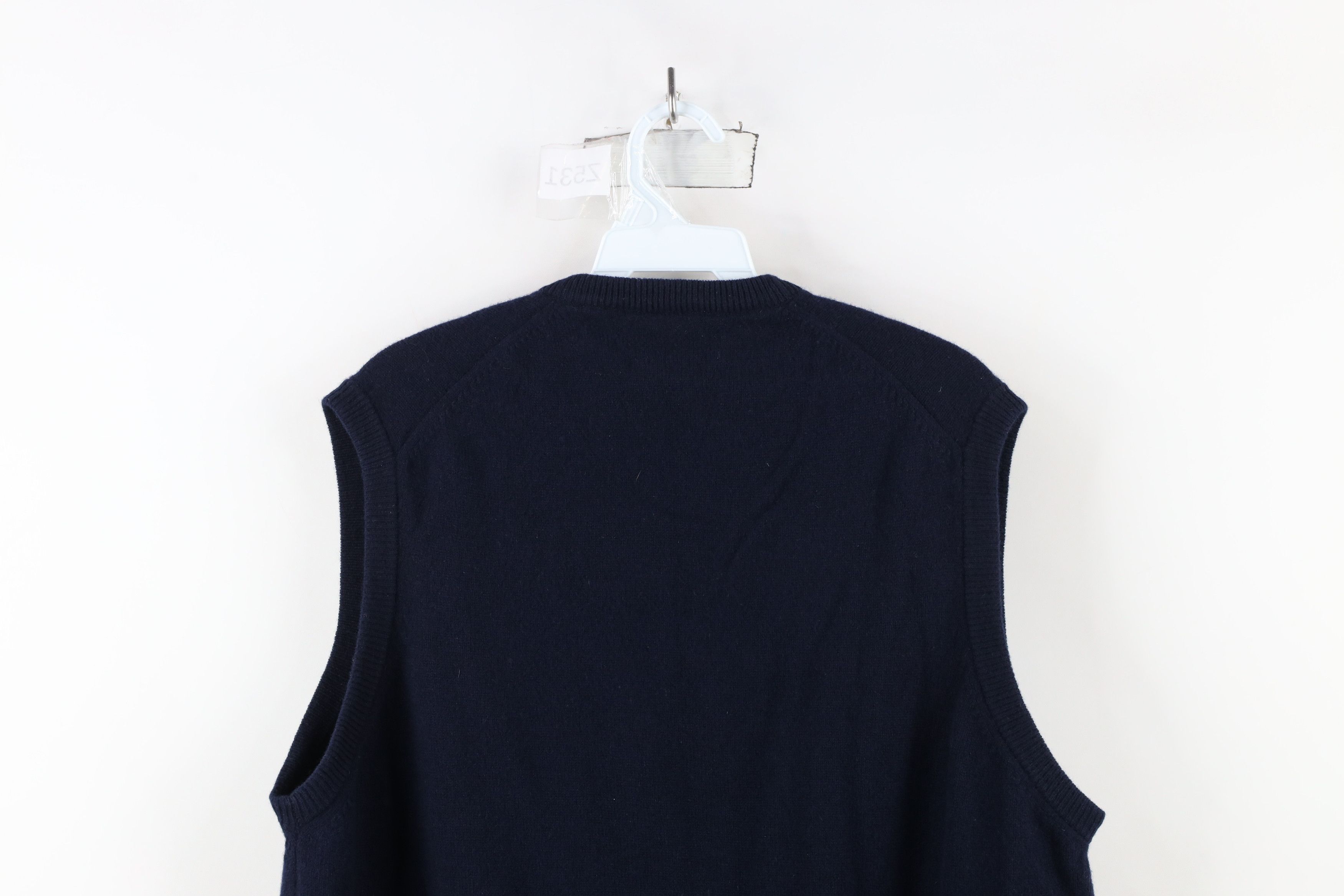 Vintage Vintage 60s 70s Alan Paine Lambswool V-Neck Sweater Vest Size US XXL / EU 58 / 5 - 6 Thumbnail
