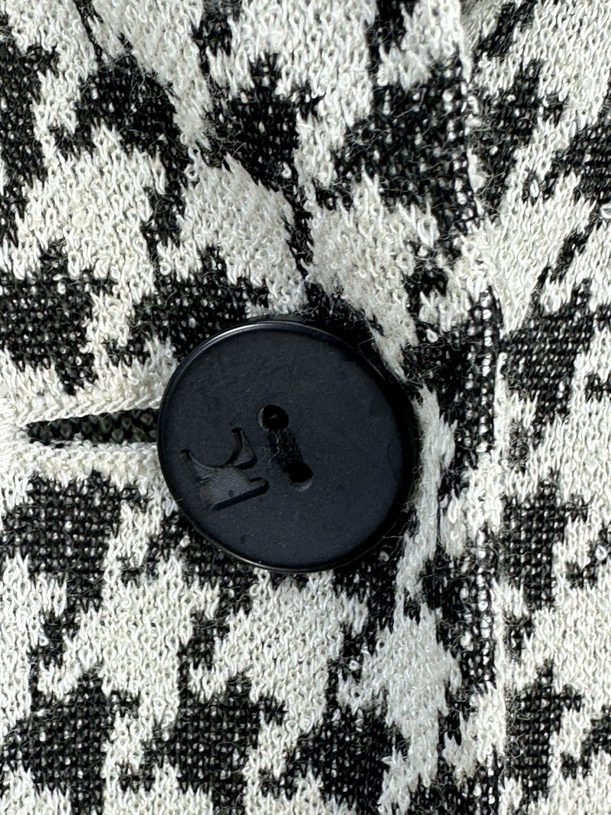 Pierre Cardin Pierre Cardin Houndstooth Rayon Coat Jacket Size S / US 4 / IT 40 - 8 Thumbnail