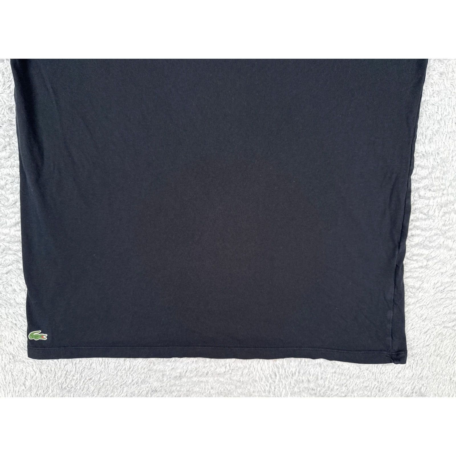 Lacoste Lacoste Women's T-Shirt XL Black Short Sleeve Round Neck Cotton Jersey Basic Casual Summer Spring Size XL / US 12-14 / IT 48-50 - 5 Thumbnail