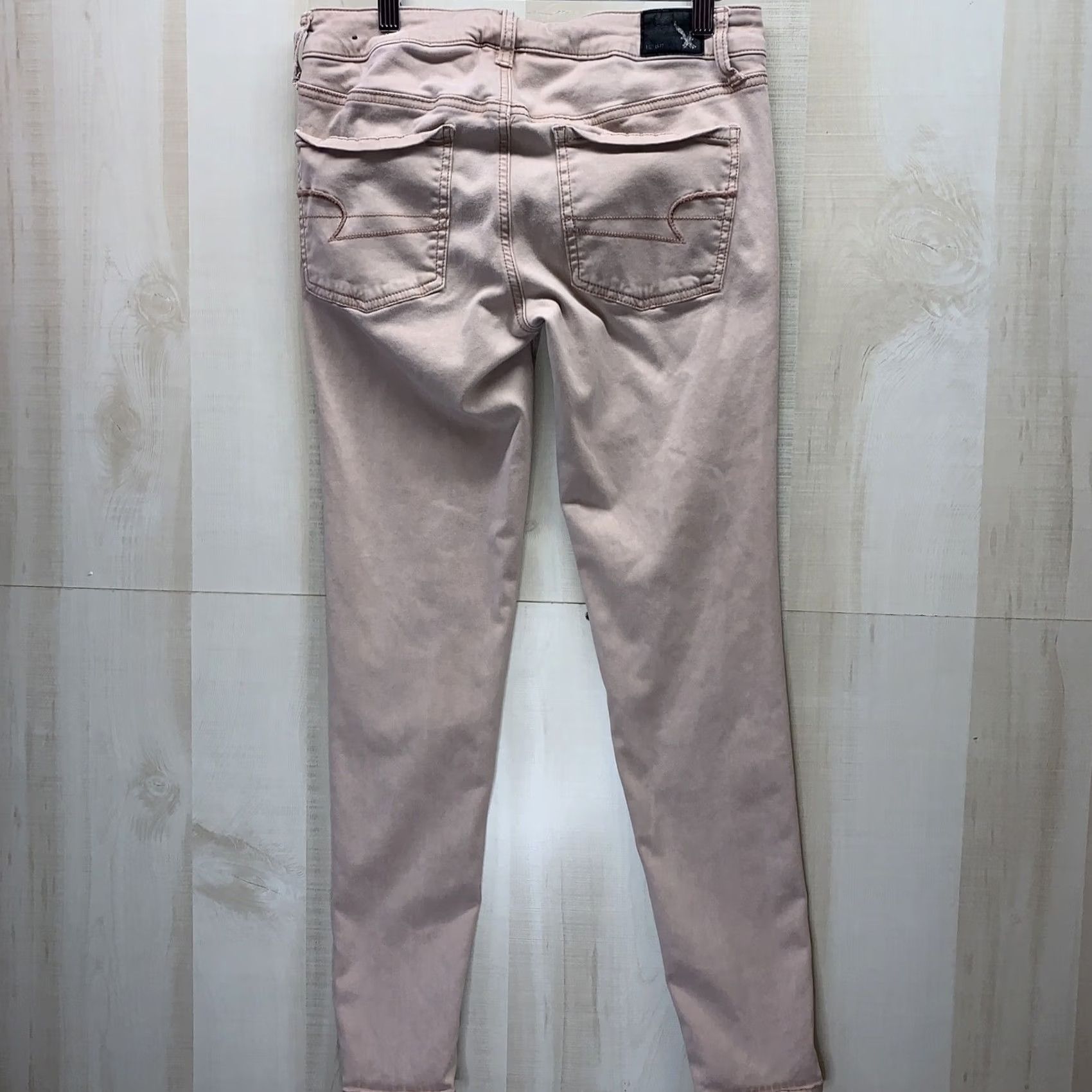 American Eagle Outfitters American Eagle Womens SZ 6 Super Stretch Pink Jegging Jeans #2587 Size 28" / US 6 / IT 42 - 4 Thumbnail